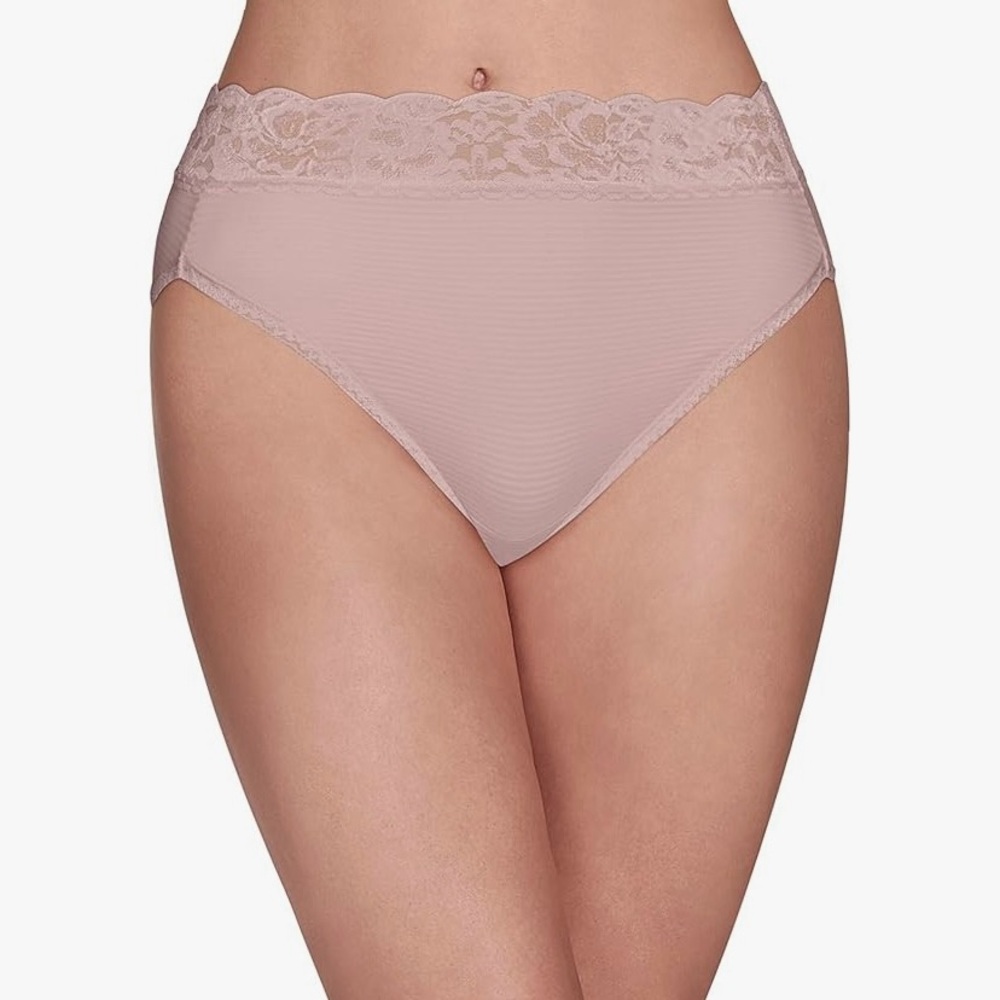Vanity Fair Lace Trim High-Cut Panties Pack of 3 - Picture 2 of 9